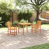 vidaXL Garden Dining Set 3 pcs Brown Solid Acacia Wood