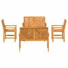 vidaXL Garden Lounge Set 5 pcs Brown Solid Acacia Wood