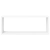 vidaXL Wall Cube Shelf 4 pcs White 60x15x23 cm Engineered Wood