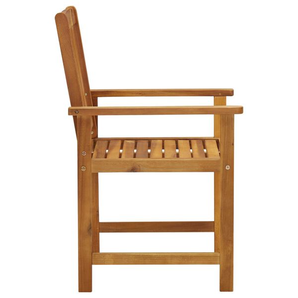 vidaXL Garden Chairs with Cushions 4 pcs Solid Acacia Wood