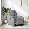 vidaXL Electric Massage Recliner Chair Light Grey Fabric