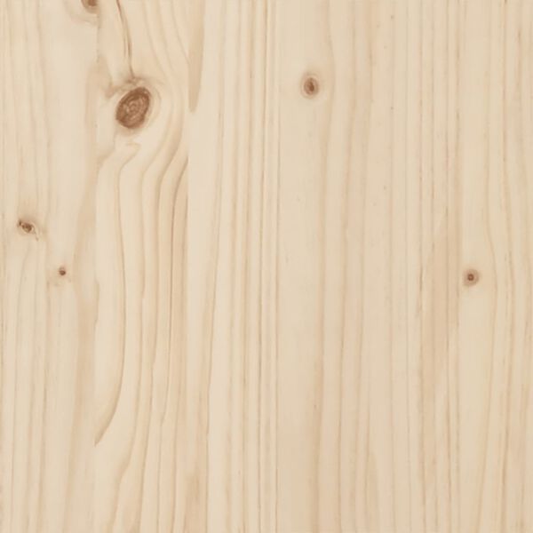 vidaXL Dining Table Y-Frame 140x80x75.5 cm Solid Wood Pine and Steel