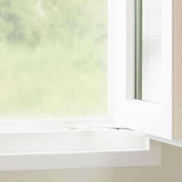 vidaXL Insect Mesh Screen White 100 x 500 cm Steel