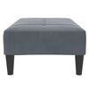 vidaXL Footstool Dark Grey 77x55x31 cm Velvet