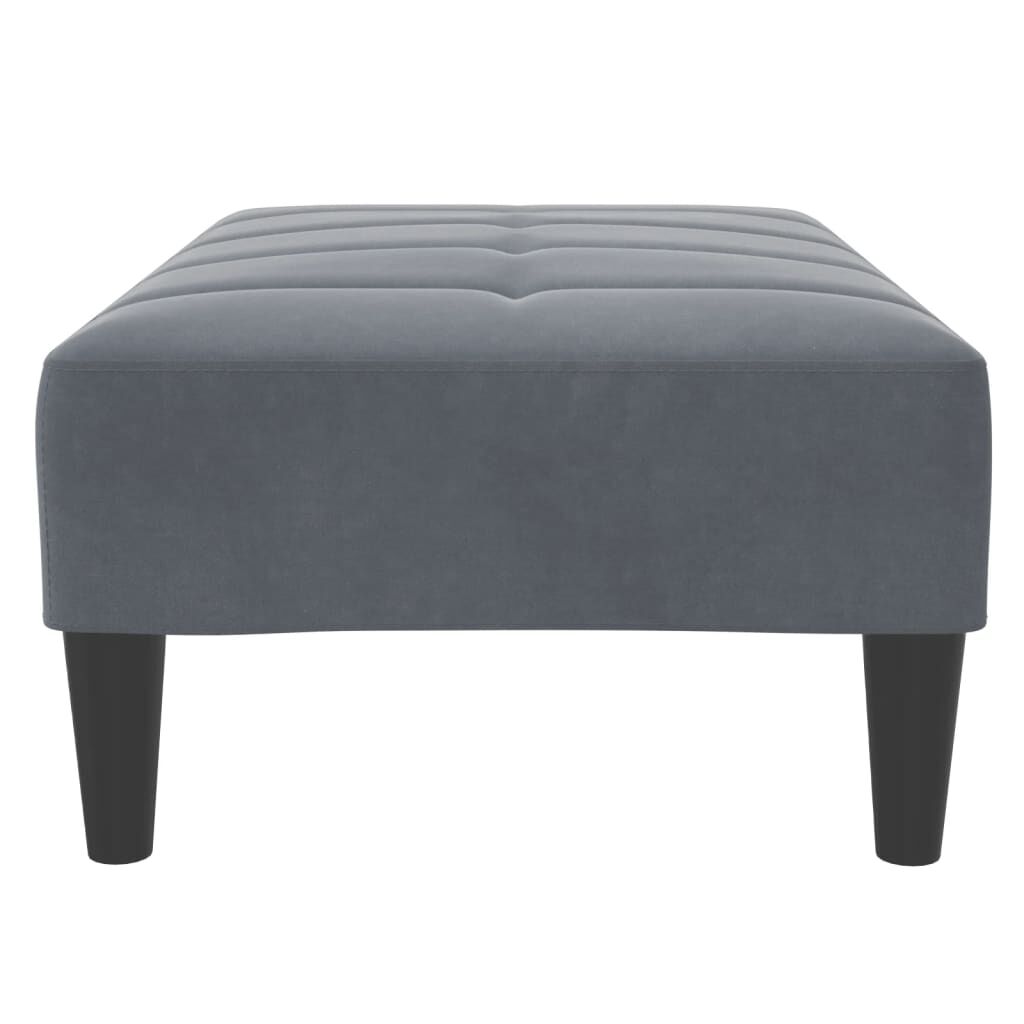 vidaXL Footstool Dark Grey 77x55x31 cm Velvet