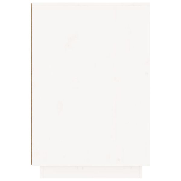 vidaXL Desk White 140x50x75 cm Solid Wood Pine
