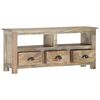 vidaXL TV Cabinet 110x30x50 cm Solid Mango Wood