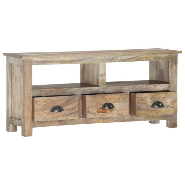 vidaXL TV Cabinet 110x30x50 cm Solid Mango Wood