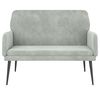 vidaXL Bench Light Grey 108x79x79 cm Velvet
