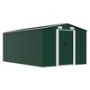 vidaXL Garden Shed 257x392x181 cm Metal Green