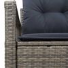 vidaXL Garden Sofa with Cushion 120 x 62 x 69 cm Poly Rattan