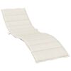 vidaXL Sun Lounger Cushion Melange Cream 200x50x4 cm Fabric