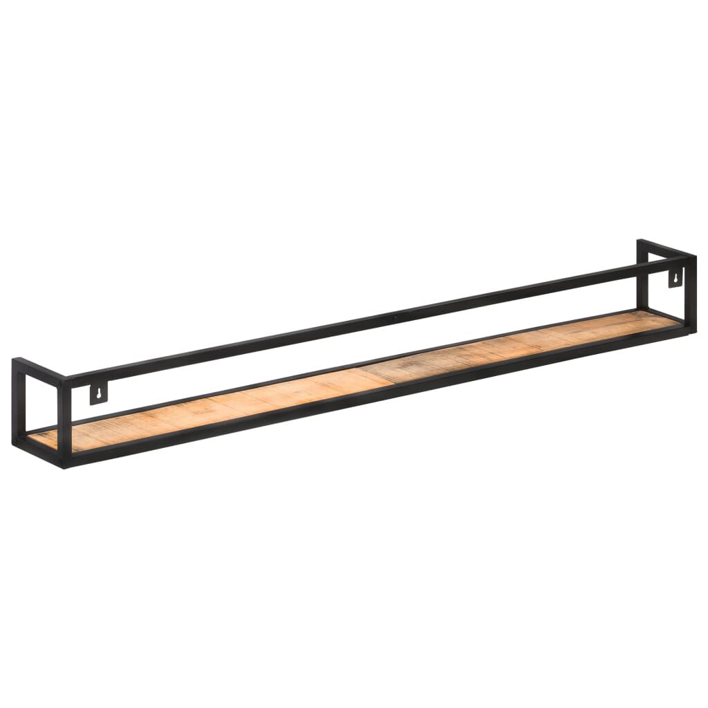 vidaXL Wall Shelves 2 pcs 160 cm Rough Mango Wood