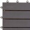 vidaXL Decking Tiles 30 pcs Grey Wash 30x30 cm Solid Acacia Wood