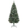 vidaXL Artificial Pre-lit Christmas Tree with Ball Set&Pine Cones 180 cm