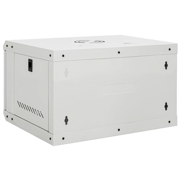vidaXL 6U Wall Mounted Network Cabinet 19" IP20 53x40x30 cm