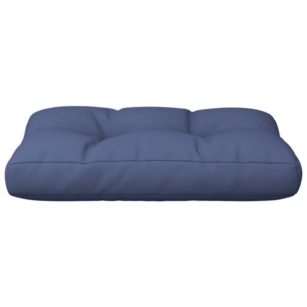 vidaXL Pallet Cushion Navy Blue 50x40x12 cm Fabric