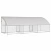 vidaXL Chicken Cage 3 pcs Silver 600 x 200 x 198.5 cm Galvanised Steel