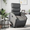 vidaXL Electric Stand up Recliner Chair Grey Faux Leather
