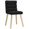 vidaXL Dining Chairs 4 pcs Black Fabric
