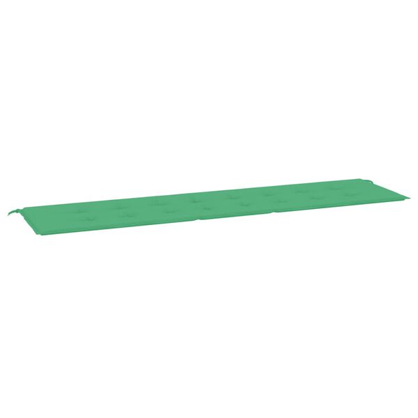 vidaXL Garden Bench Cushion Green 200x50x3 cm Oxford Fabric