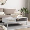 vidaXL Coffee Table SENJA Rattan Look White 100x55x33 cm Solid Wood