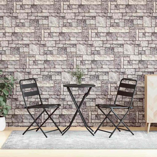 vidaXL 3D Wall Panels with Light Grey Brick Design 10 pcs EPS