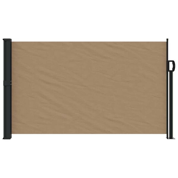 vidaXL Retractable Side Awning Taupe 117x300 cm