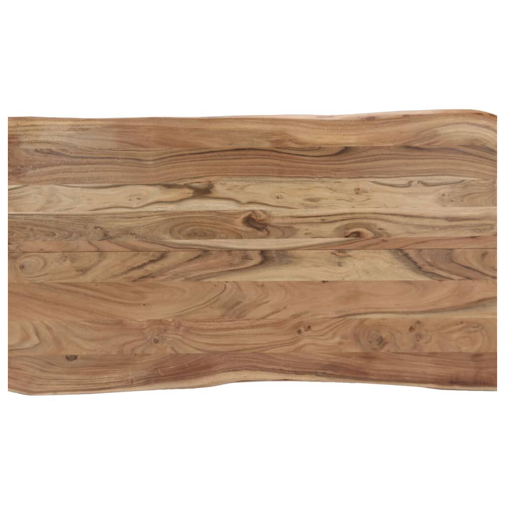 vidaXL Dining Table 140x80x76 cm Solid Acacia Wood