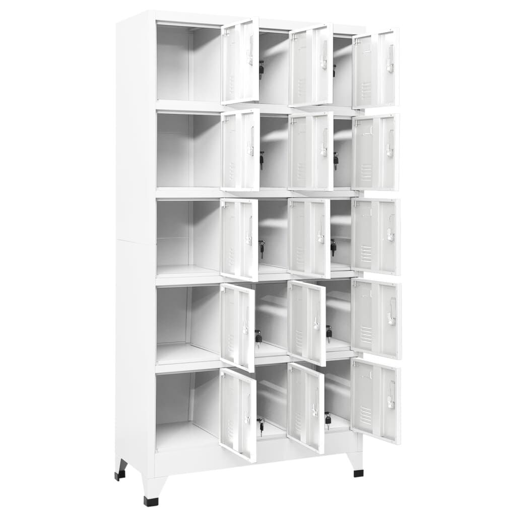 vidaXL Locker Cabinet Light Grey 90x40x180 cm Steel