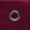 vidaXL Storage Boxes with Lids 4 pcs Dark Red 32x32x32 cm Fabric
