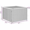vidaXL Garden Sofa Set with Storage 6 pcs Grey Poly rattan