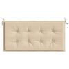 vidaXL Garden Bench Cushion Beige 120x50x4 cm Oxford Fabric