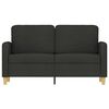 vidaXL 2-Seater Sofa Black 120 cm Fabric