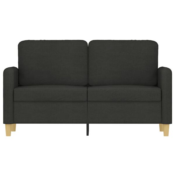 vidaXL 2-Seater Sofa Black 120 cm Fabric