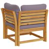 vidaXL Garden Sofa Corner with Cushions 73x73x65 cm Solid Wood Acacia