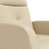 vidaXL Recliner Chair Cream Fabric