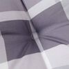vidaXL Deck Chair Cushion Grey Check Pattern (75+105)x50x4 cm