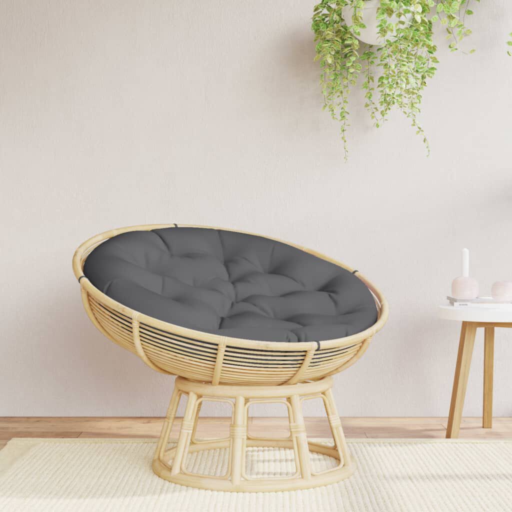 vidaXL Round Cushion Anthracite Ø 100 x11 cm Oxford Fabric