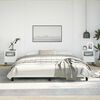 vidaXL Bed Frame without Mattress White 193x203 cm King Faux Leather
