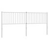 vidaXL Metal Replace Headboard White 193 cm