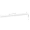 vidaXL Wall Shelves 2 pcs High Gloss White 100x9x3 cm