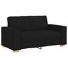 vidaXL Sofa Set with Cushion 3 pcs Black 220 x 78 x 84 cm Fabric