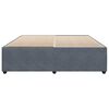 vidaXL Bed Frame without Mattress Dark Grey King Velvet