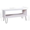 vidaXL Coffee Table New York White Solid Pine Wood