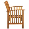 vidaXL Garden Bench with Cushion 119 cm Solid Acacia Wood