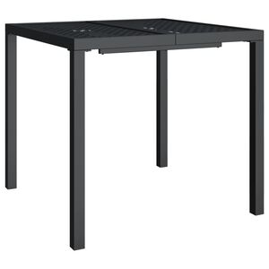 vidaXL Garden Table Anthracite 80x80x72 cm Steel