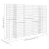 vidaXL H-Shaped Gabion Planter Steel Wire 260x40x180 cm