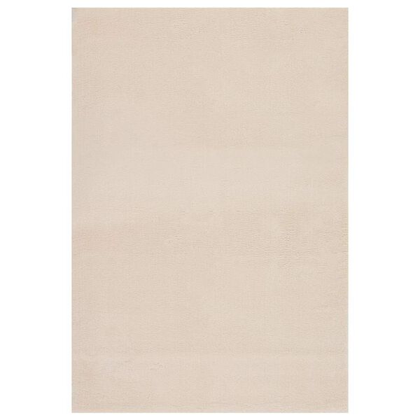 vidaXL Washable Rug Soft Shaggy Beige 160x230 cm Anti Slip