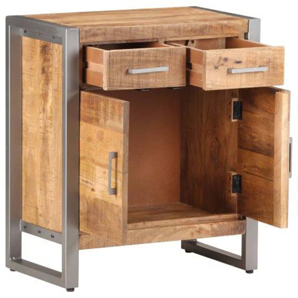 vidaXL Sideboard 60x35x72 cm Rough Mango Wood